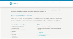 Desktop Screenshot of choicessexualhealth.com