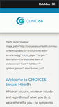 Mobile Screenshot of choicessexualhealth.com